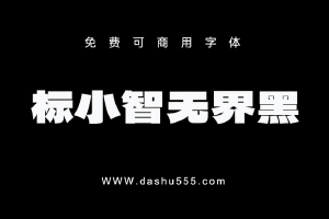 标小智无界黑｜免费商用中文字体下载 免费D862